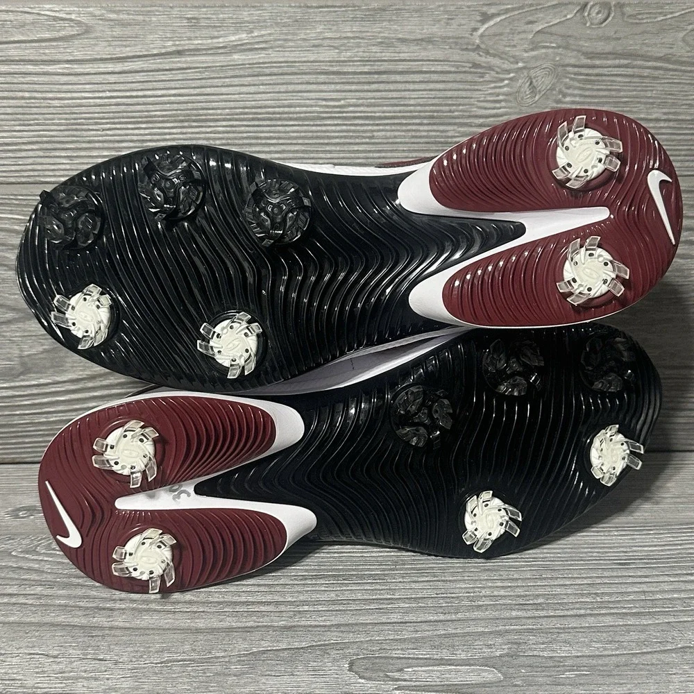 Nike Air Zoom Victory Tour 3 Mens 7 White Burgundy‎ Leather Golf DV6798-104 NWOB